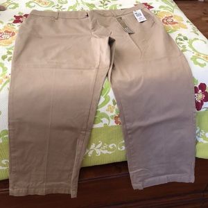 Khaki pants. New with tags. Petite.